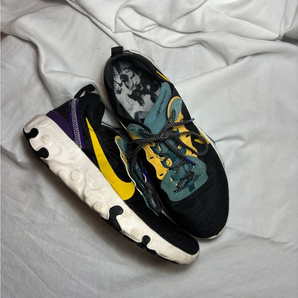 Nike Black and Yellow Athletic Shoes
